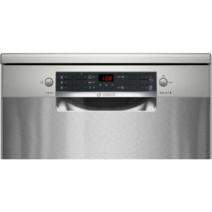 Bosch 13 Place Freestanding Dishwasher Series 4 Silver Inox SMS45NI00Z