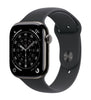 Apple Watch Series 11 GPS+Cell 46mm Slate Titanium with Black Sport Band