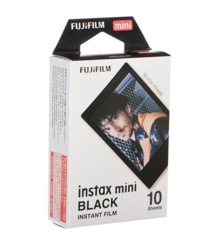 Fujifilm Instax Mini Film Black Frame Pack of 10