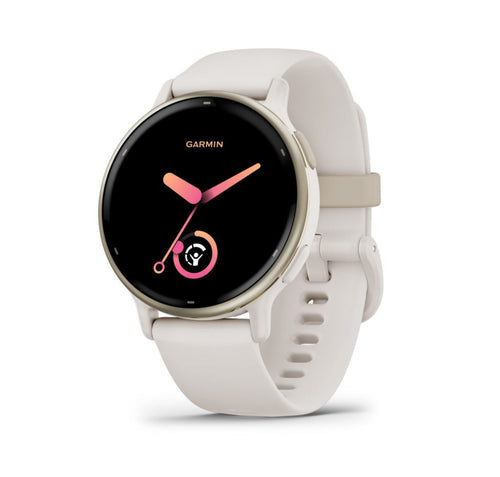 Garmin Vivoactive 5 - Cream Gold Aluminium Bezel with Ivory case and Silicone Band