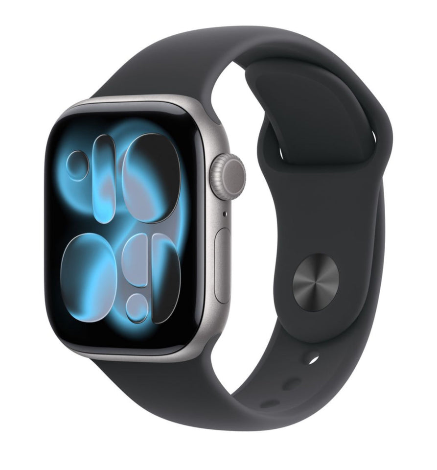 Apple Watch Series 11 GPS 42mm Aluminium Case with Black Sport Band