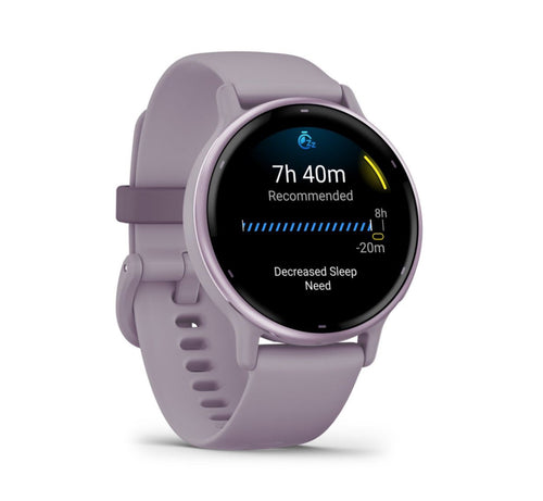 Garmin Vivoactive 5 - Metallic Orchid Aluminum Bezel with Orchid Case and Band