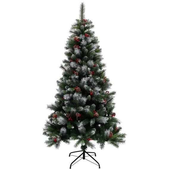 Cone And Berries Tree Green