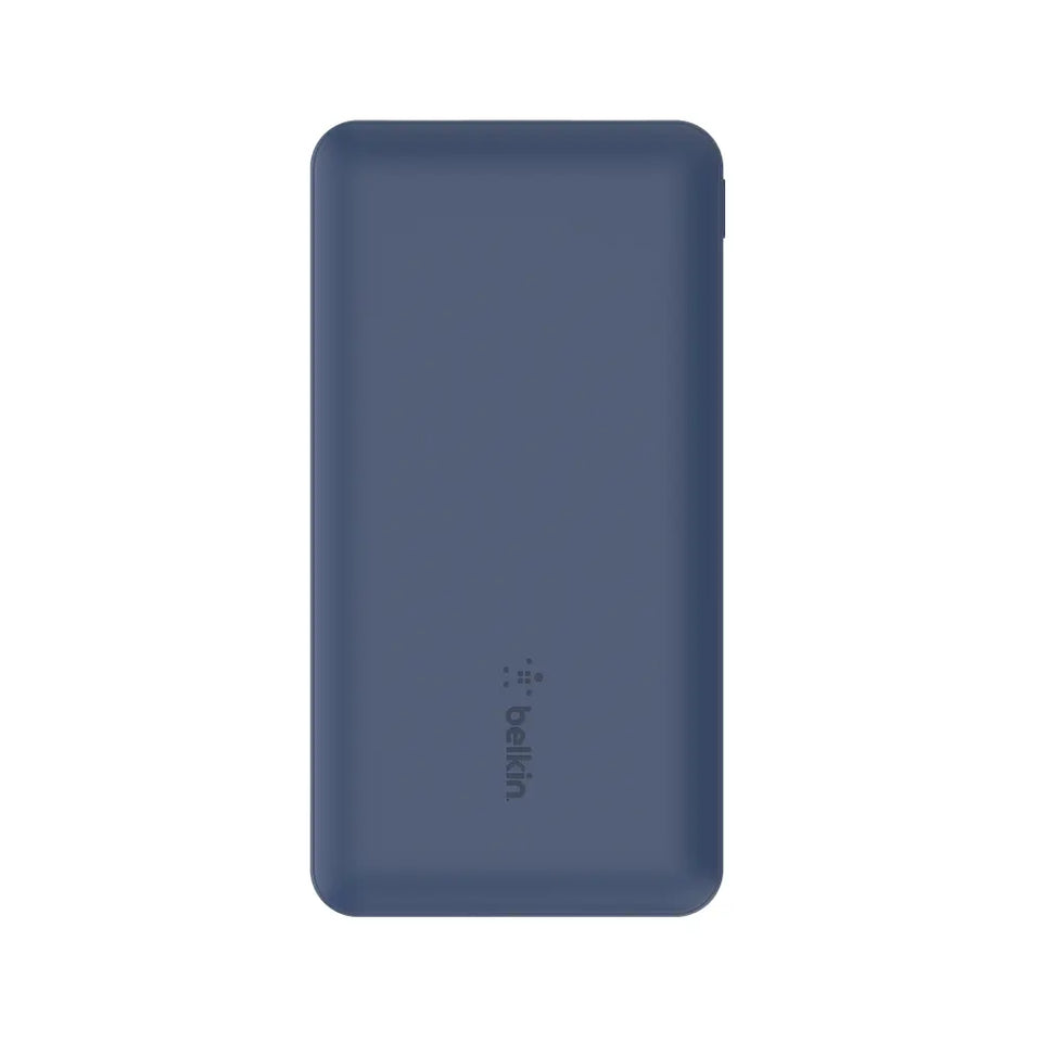 Belkin Boost Up Charge 10 000mAh 3-Port Power Bank + USB-A to USB-C Cable - Blue