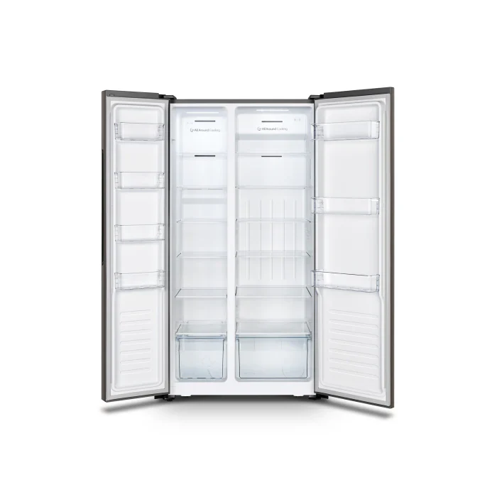 Hisense 516L Side by Side Fridge Freezer Inox H670SIT