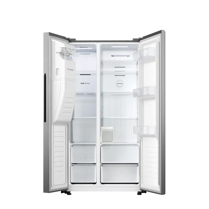 Hisense 474L Side By Side Fridge Freezer Stainless Steel H690SSIDL