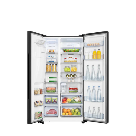Hisense 535L Black Side By Side Fridge Freezer H700SMIIDL